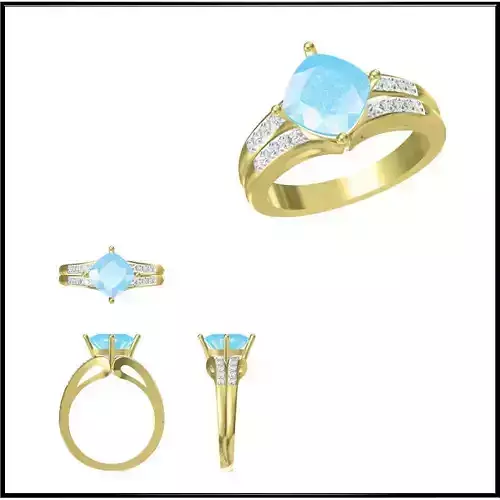 JCD Format Best color stone rings wax files jewelry