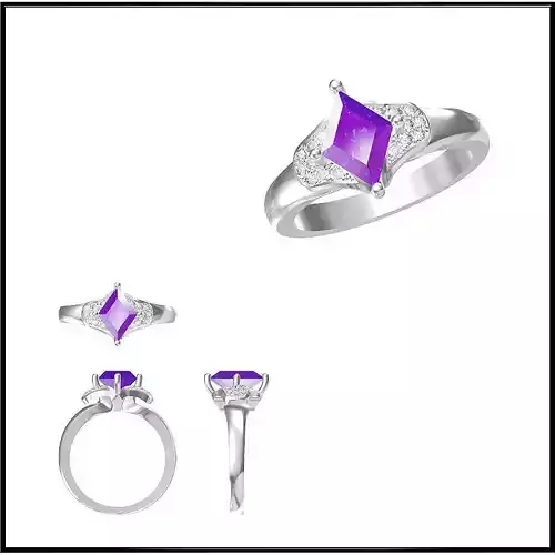 JCD Format Best color stone rings metal file for jewelry making