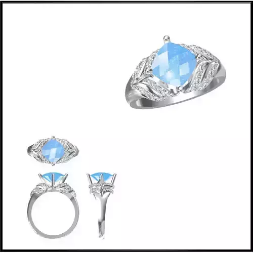 JCD Format Best color stone rings jewelry cam