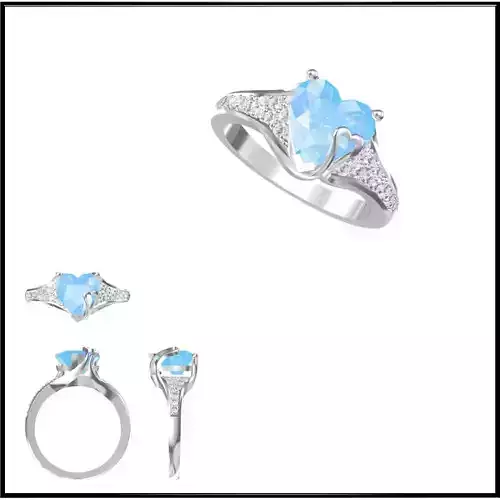 JCD Format Best color stone rings jewelry cad programs