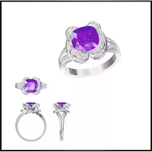 JCD Format  Best color stone rings 3d jewellery design course