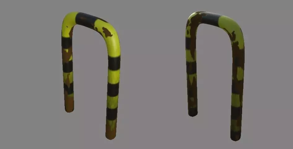 Parking Posts Free 3D model
