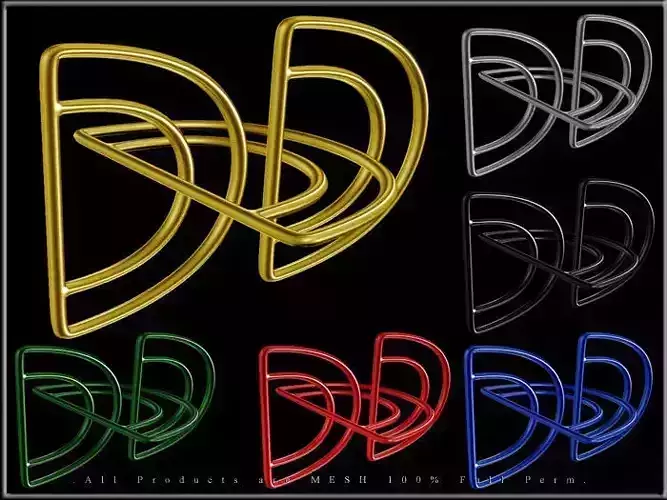 Half Circle Metal Chain 3 Rings