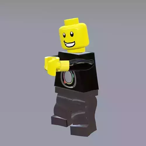 RIGGED Lego Minifigure 3D model