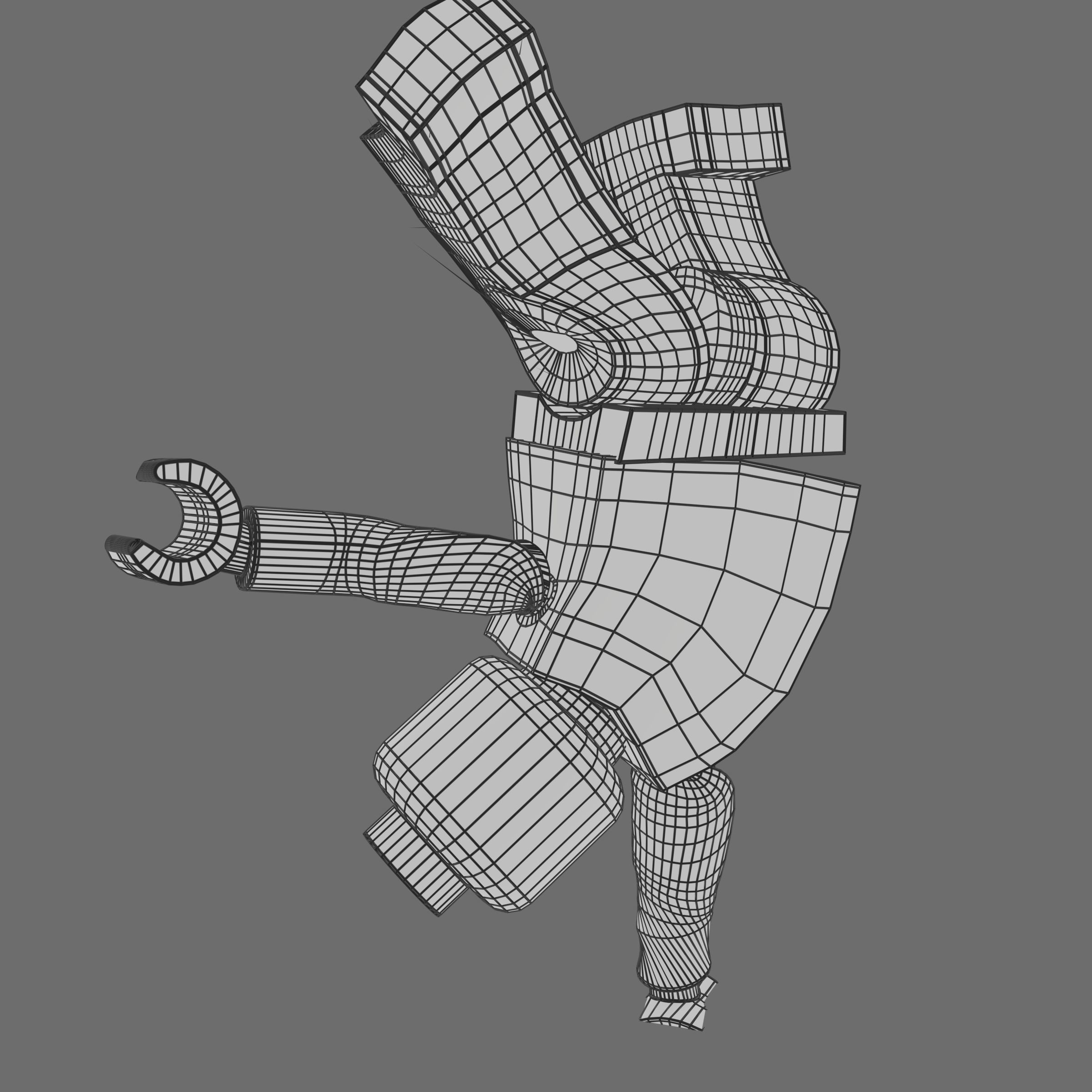 RIGGED Lego Minifigure 3D model_5