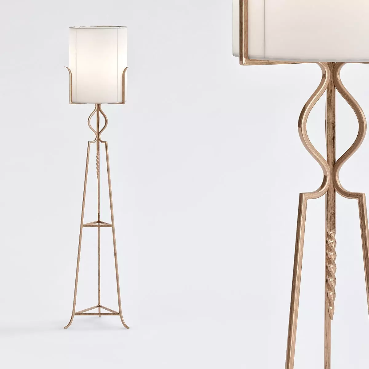 Hendrik Floor Lamp Arteriors 3D model_0