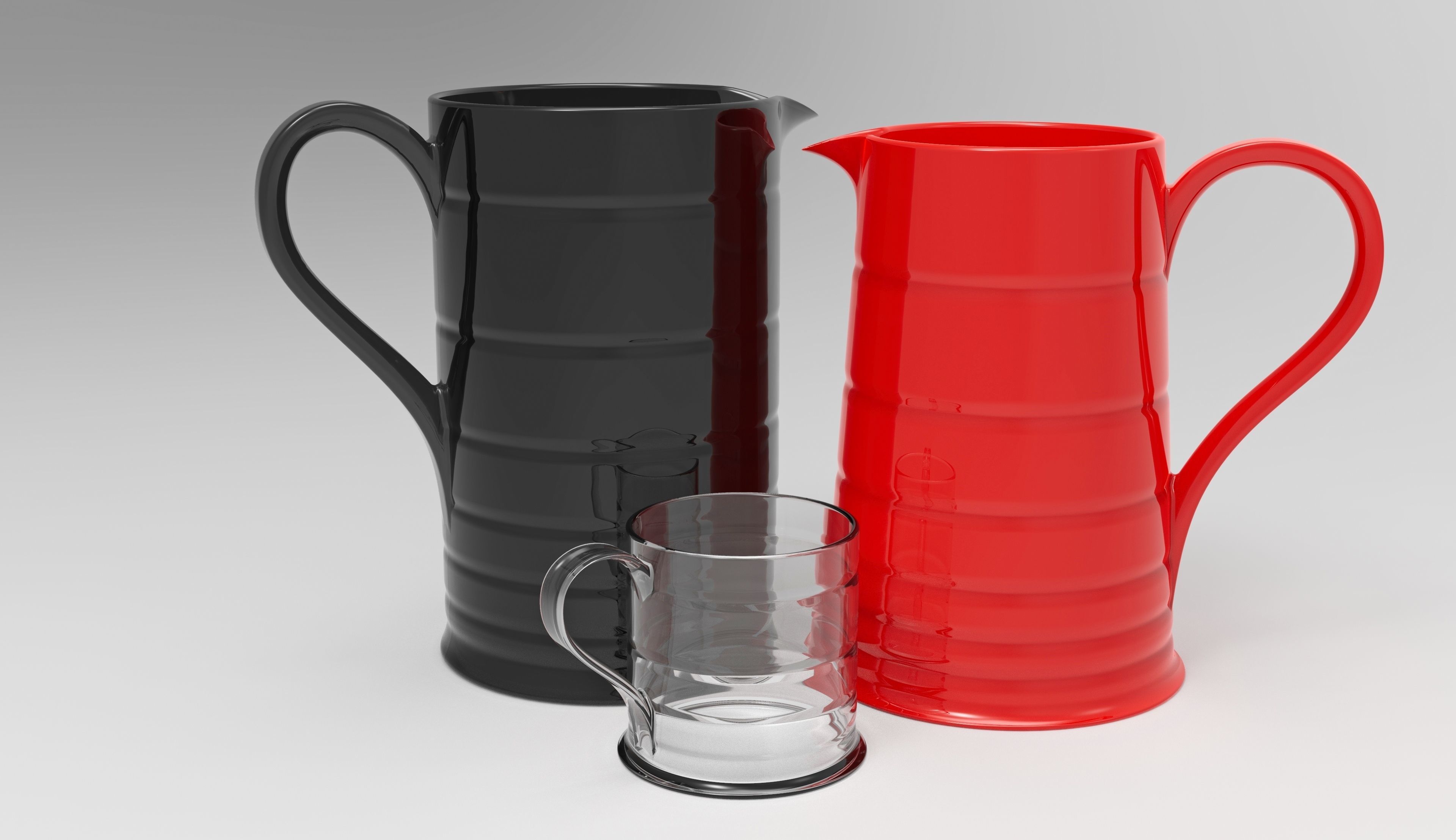 Set of Dishes 1 3D model_1