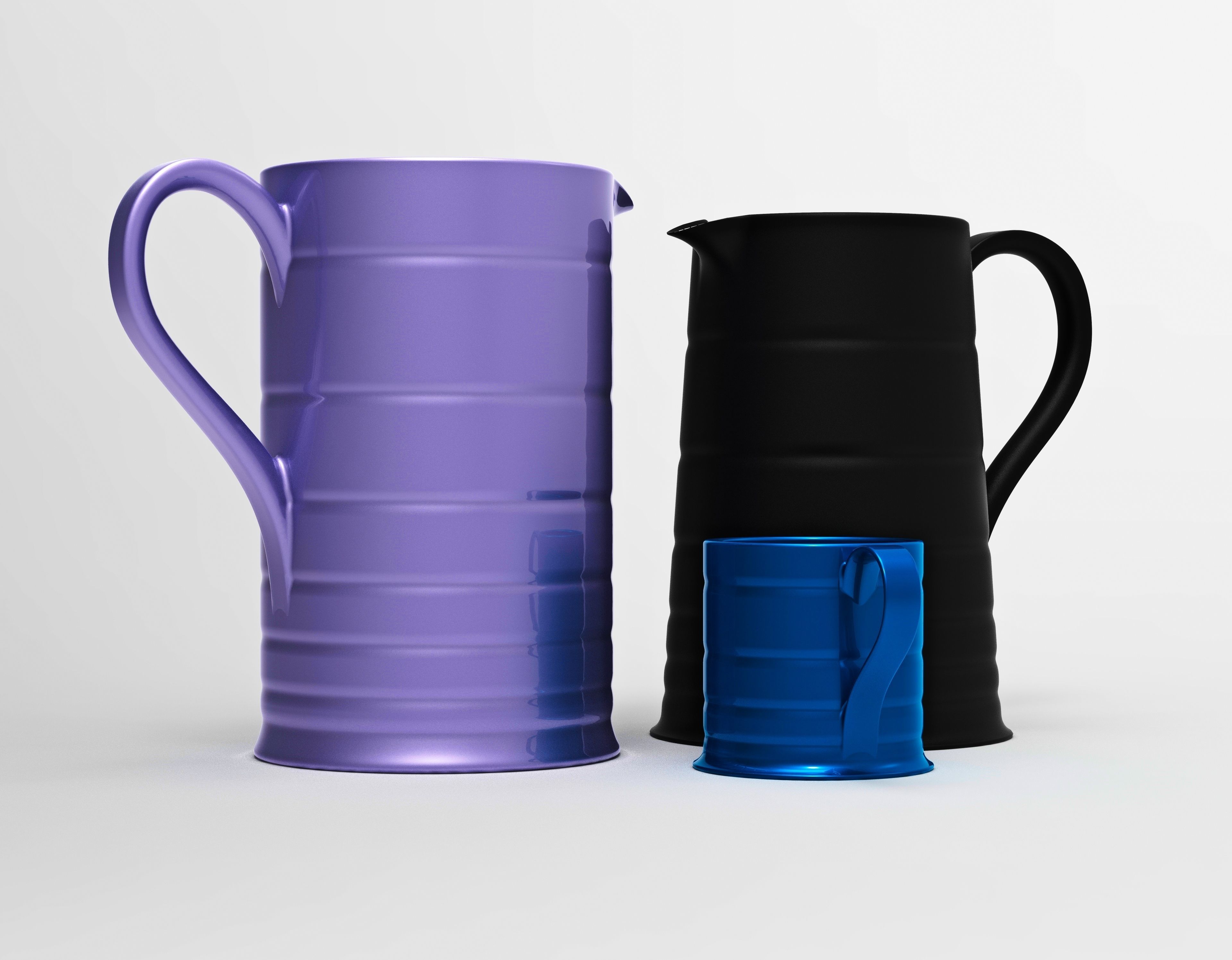 Set of Dishes 1 3D model_2