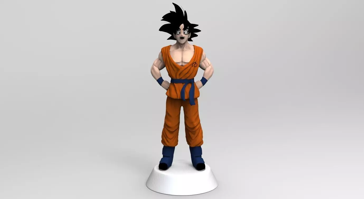 STL - Character Dragonball Goku 3D print model_0