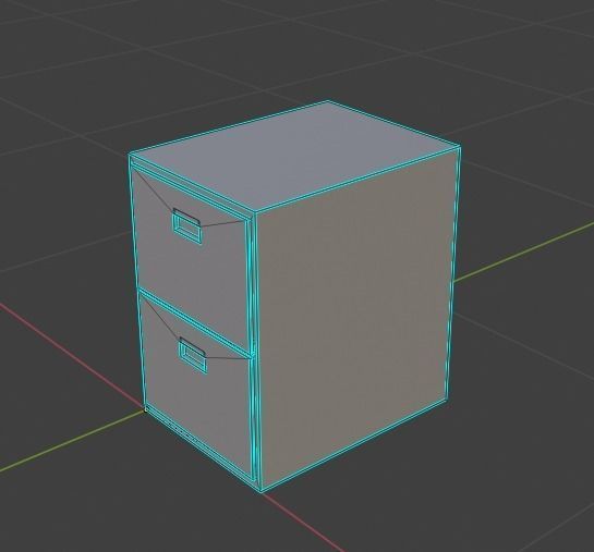 Office Cabinet 3D model_20