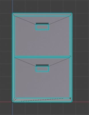 Office Cabinet 3D model_16