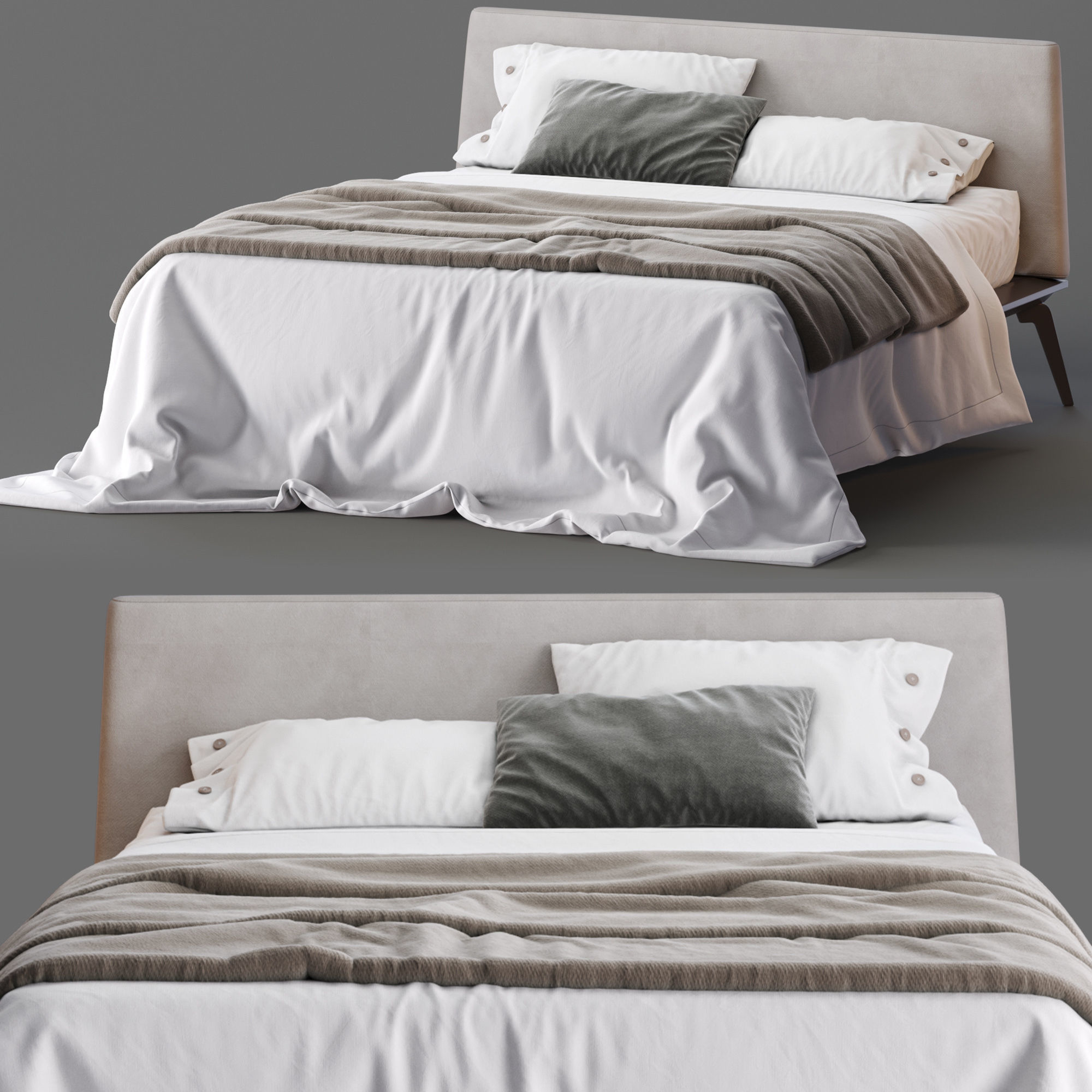 Alf Dafre bed Xilo  3D model_1