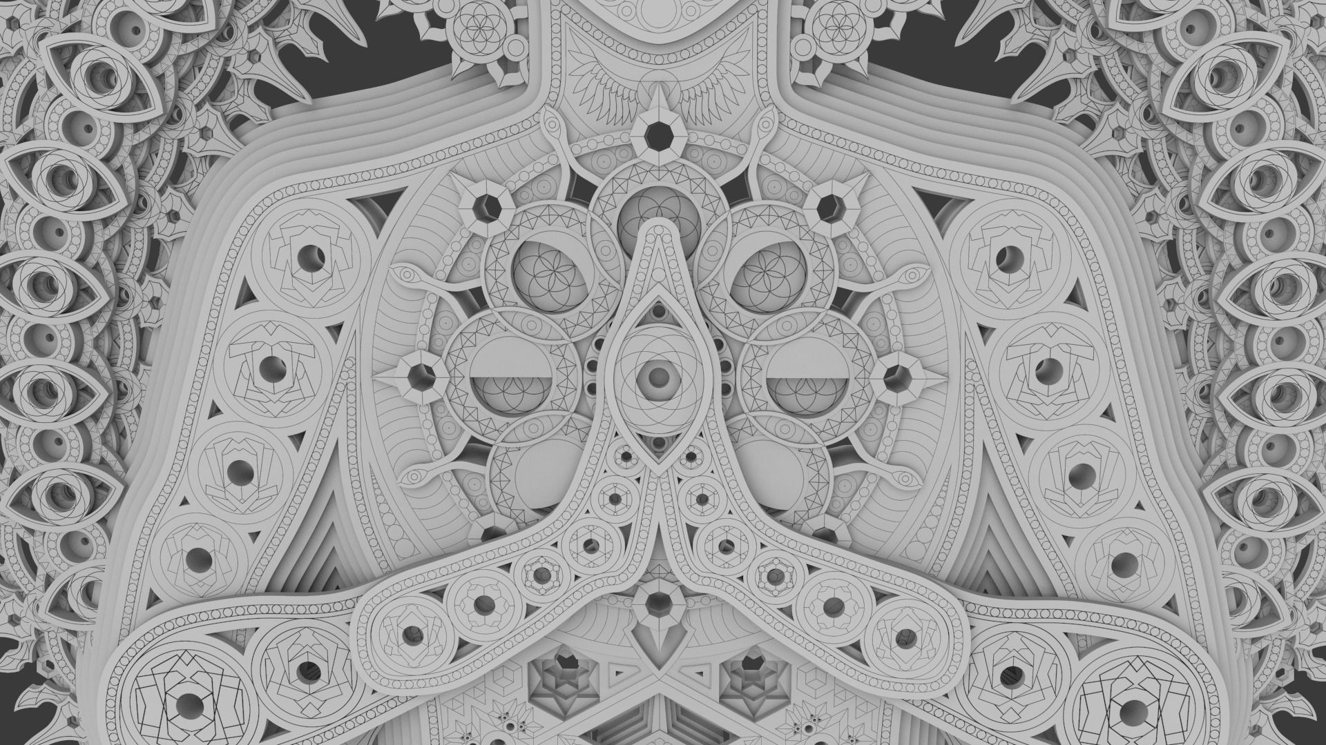 3D Wall sculpture - Eternal Being 3D print model_6