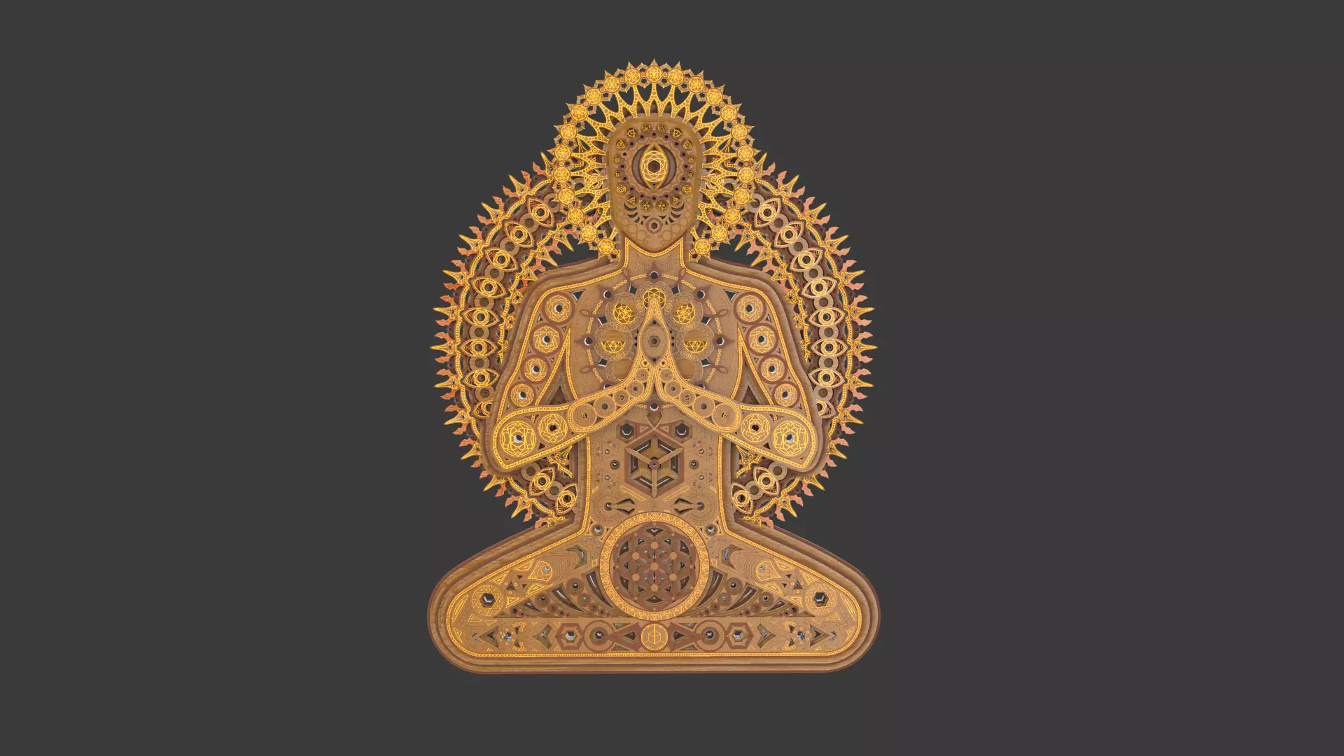 3D Wall sculpture - Eternal Being 3D print model_0