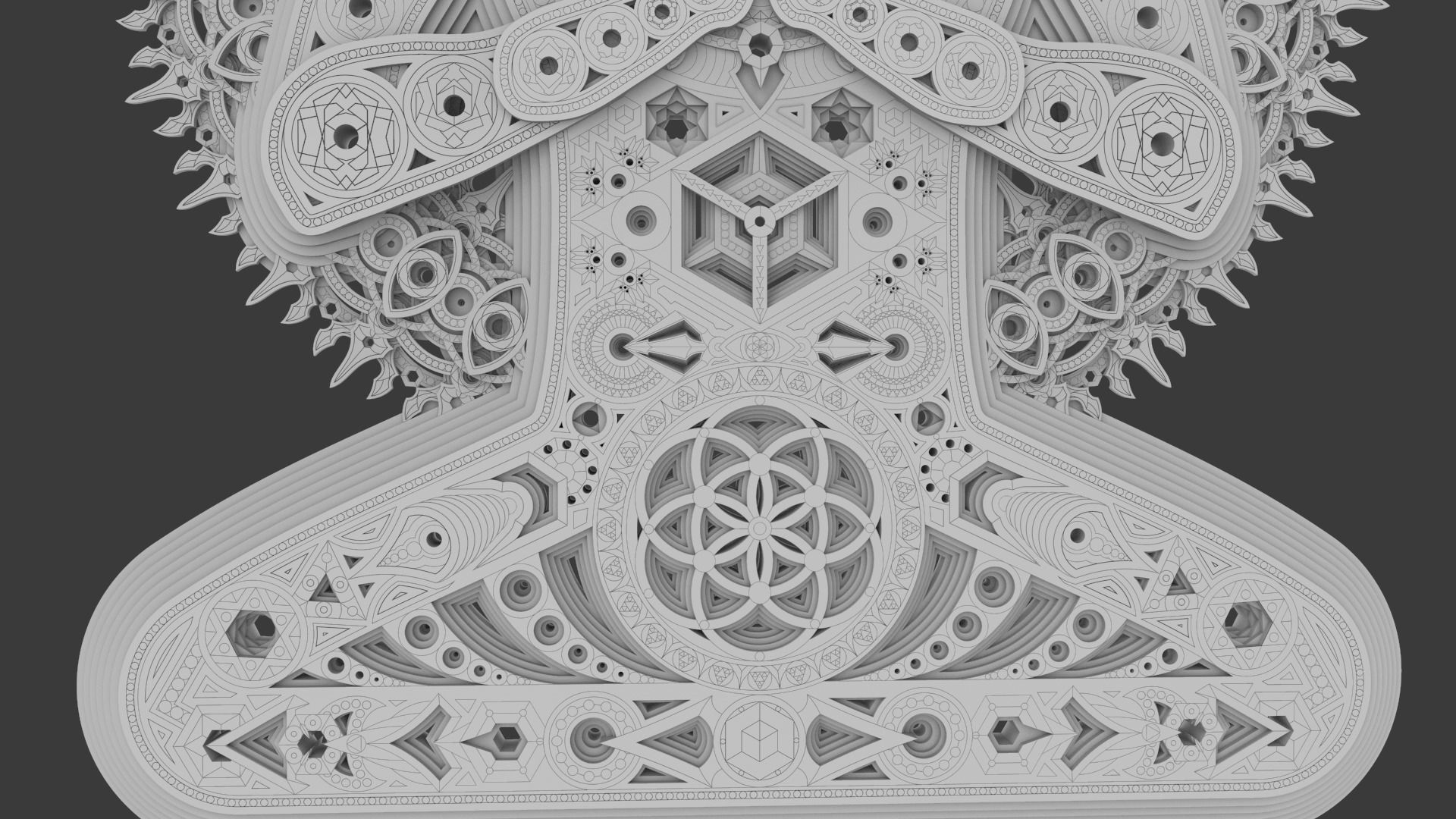 3D Wall sculpture - Eternal Being 3D print model_8