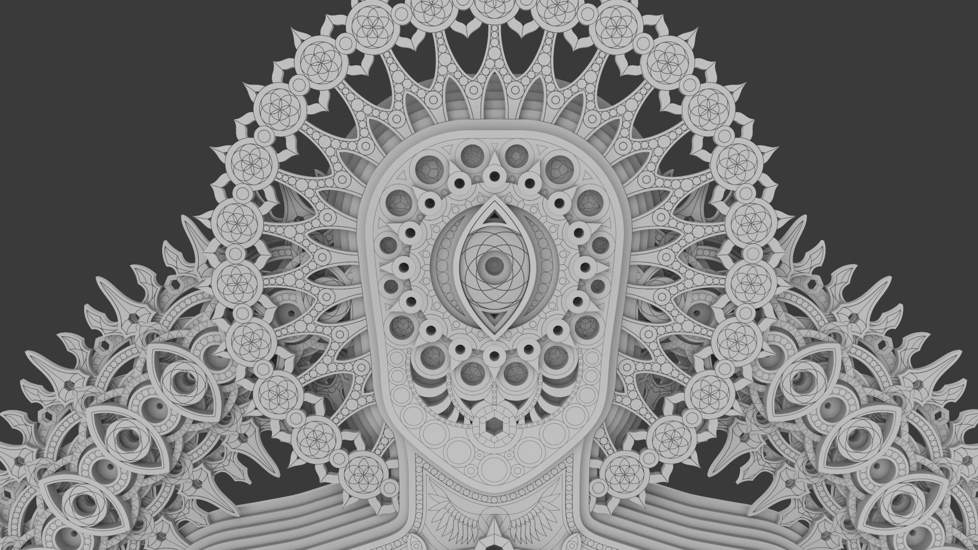 3D Wall sculpture - Eternal Being 3D print model_9