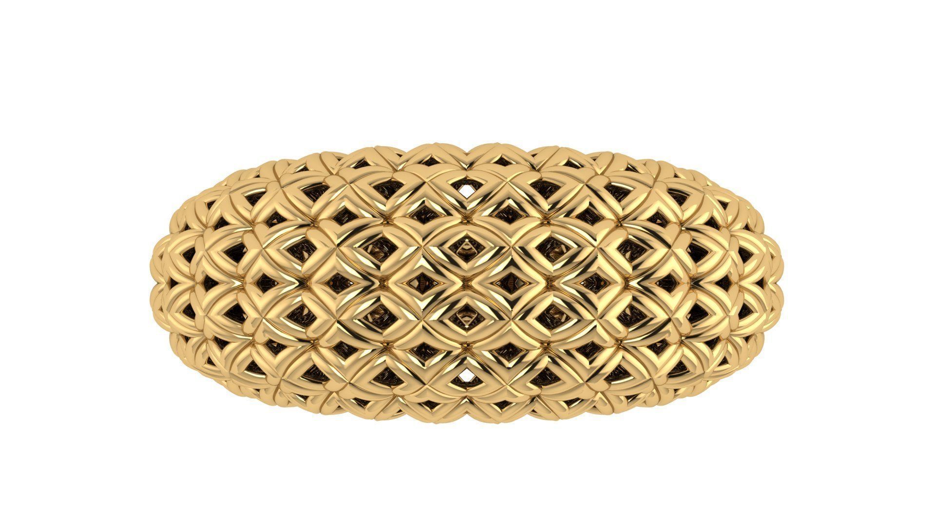 Pattern Ring 01 3D print model_3