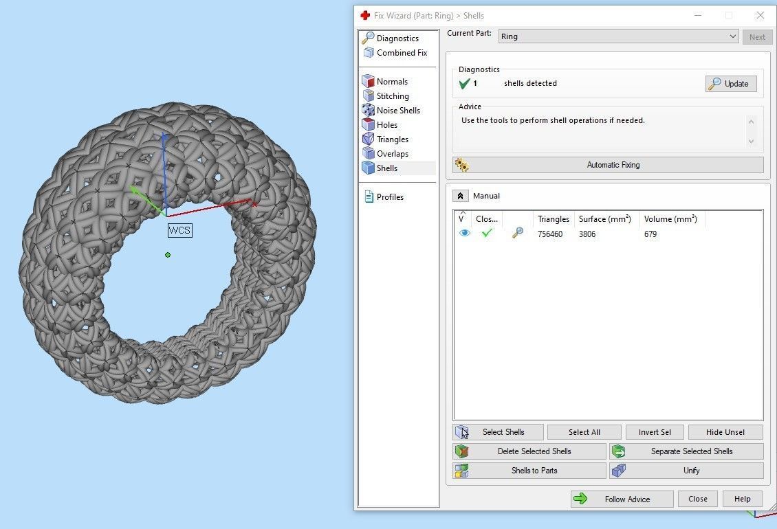 Pattern Ring 01 3D print model_7