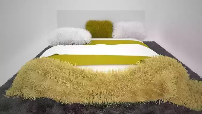 Bedstead fluffy bed