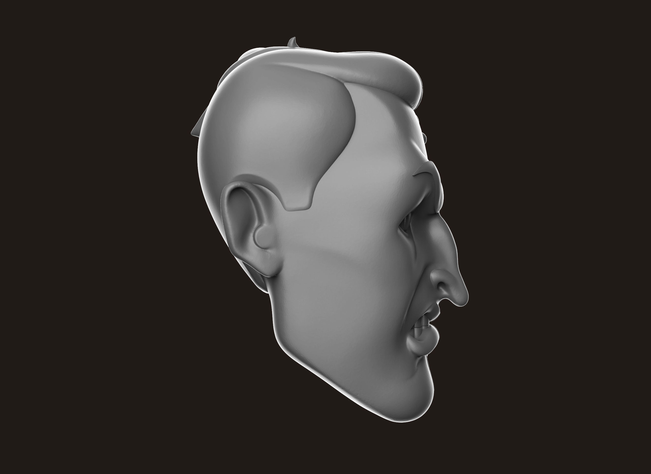 Two Face Head 3D print model_10
