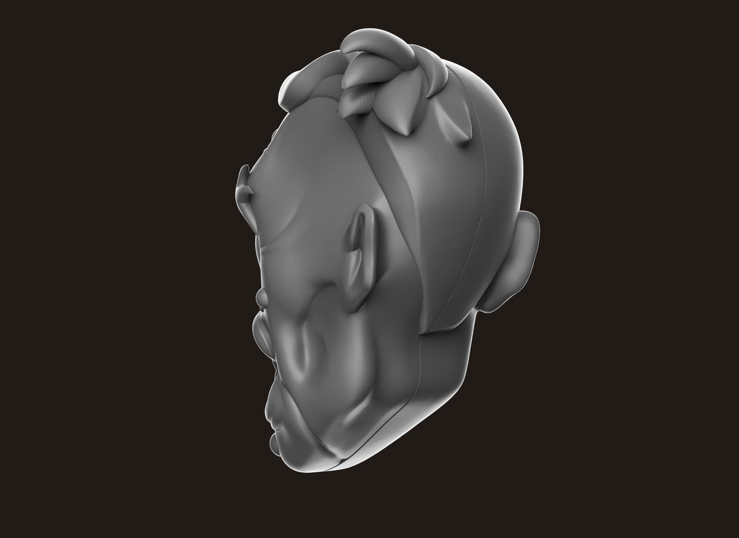 Two Face Head 3D print model_1