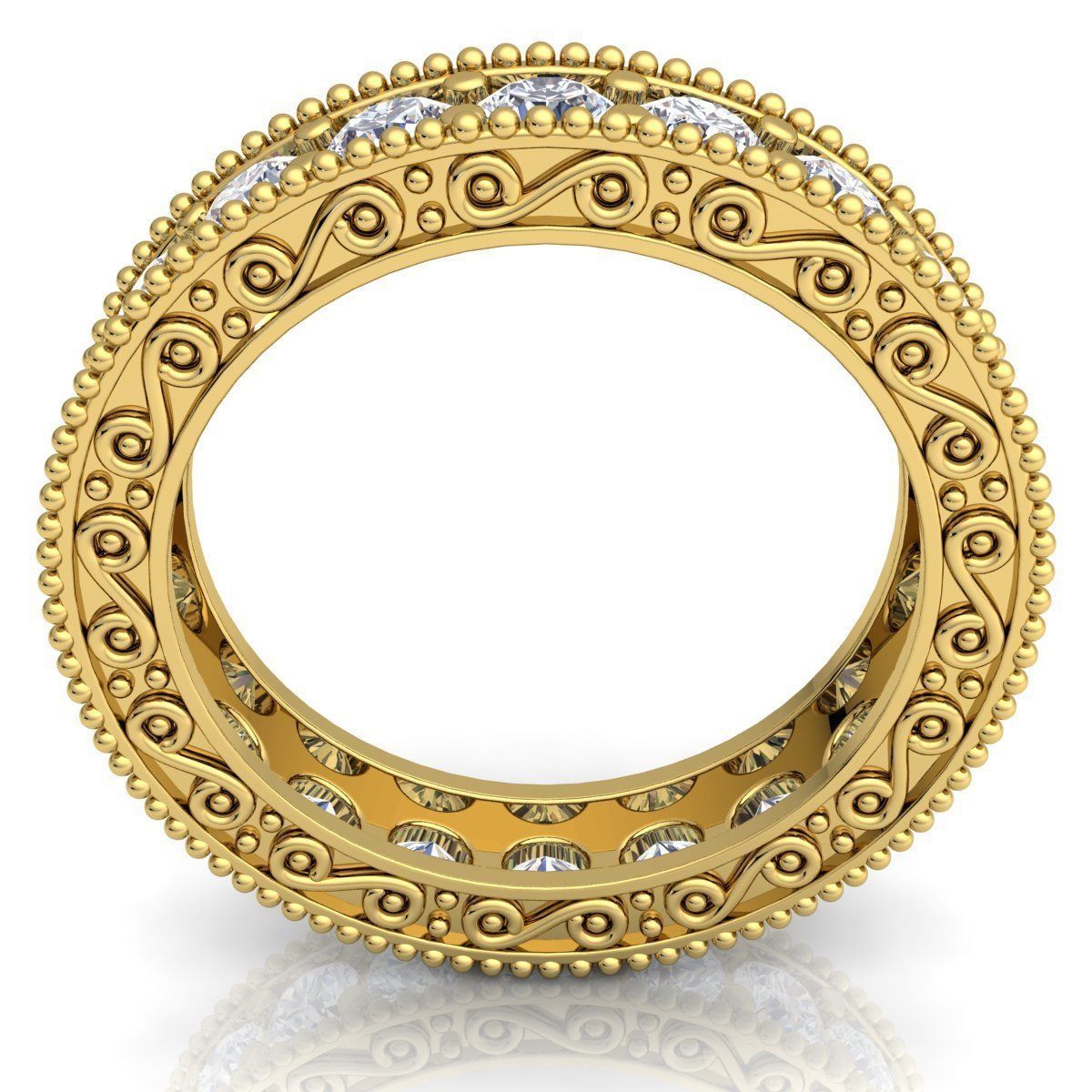 Diamond Ring 06 3D print model_3