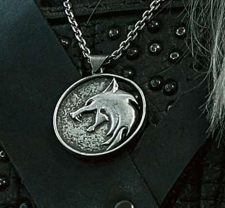 Witcher Amulet Wolf  3D print model_3