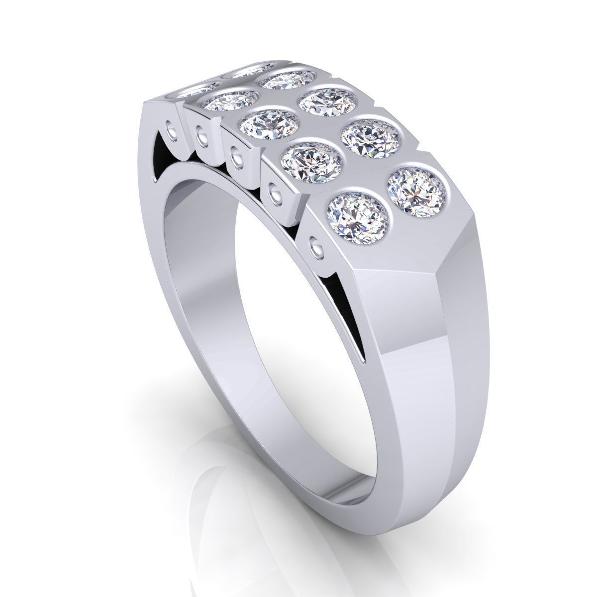 Diamond Ring 22 3D print model_11