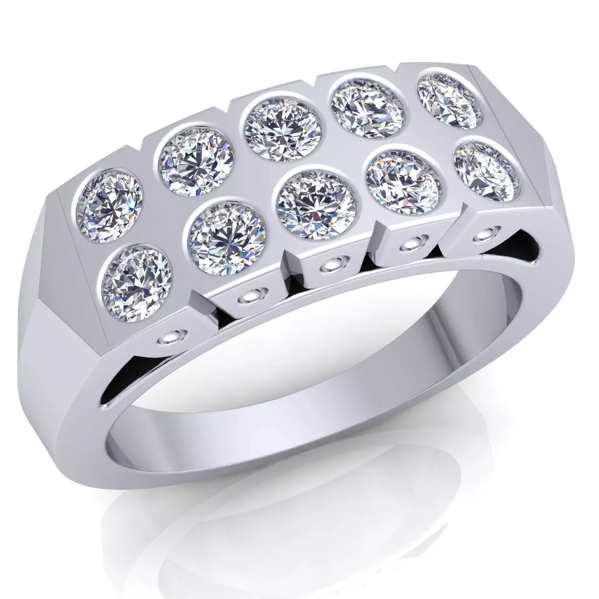 Diamond Ring 22 3D print model_0