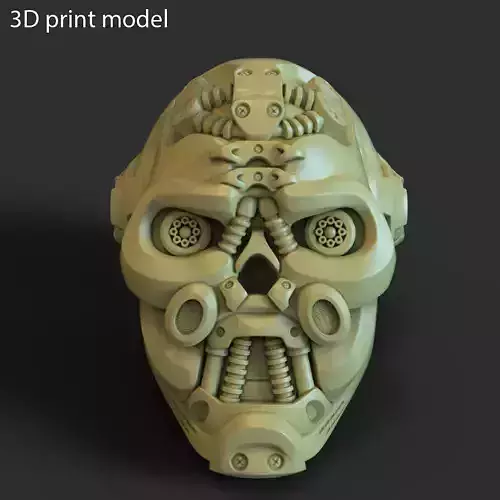 skull Pen holder Mech robotic 