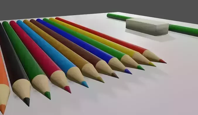 Colored Pencils - Eraser - Graphite - Lapis de cor