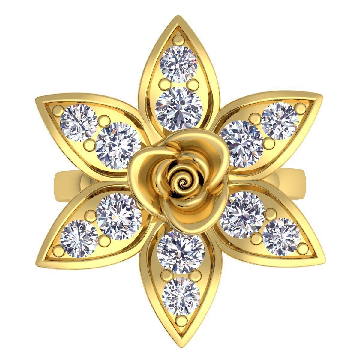 Diamond Ring 41 3D print model_6