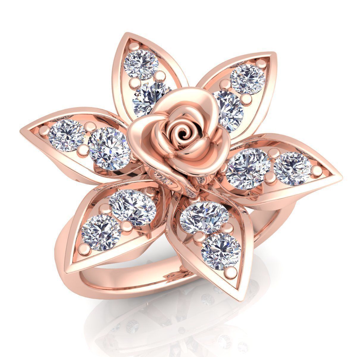 Diamond Ring 41 3D print model_2