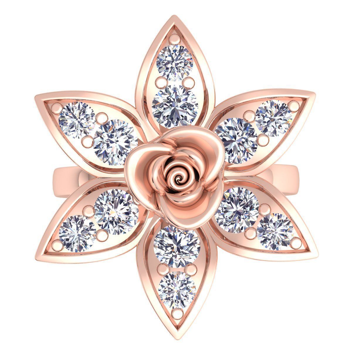 Diamond Ring 41 3D print model_7