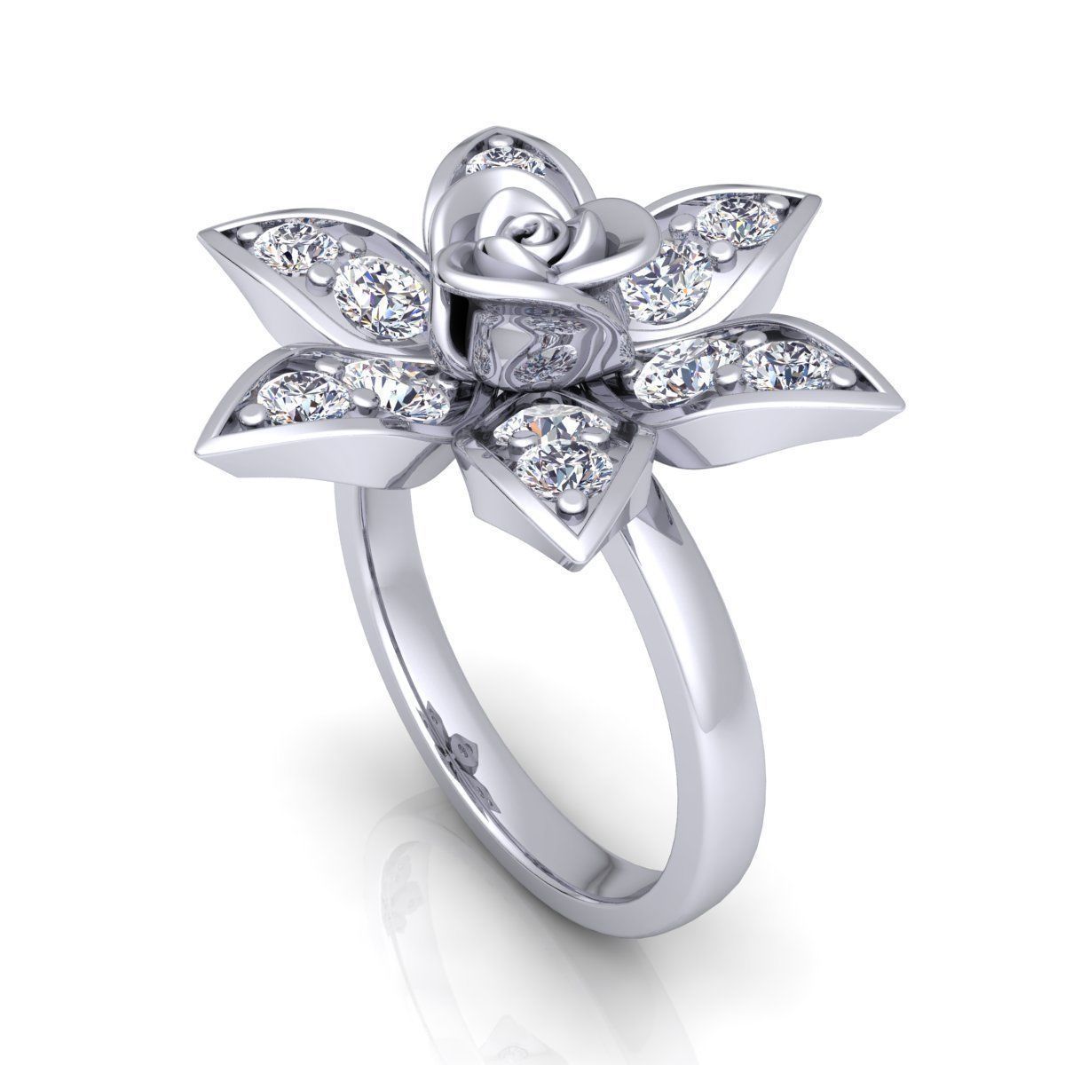 Diamond Ring 41 3D print model_11