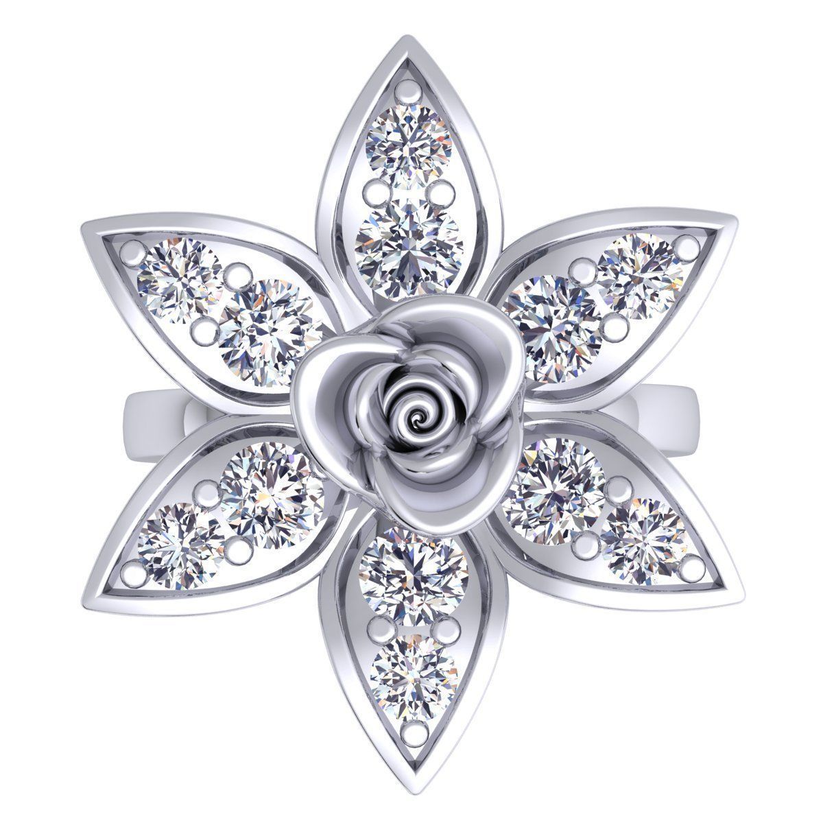 Diamond Ring 41 3D print model_8