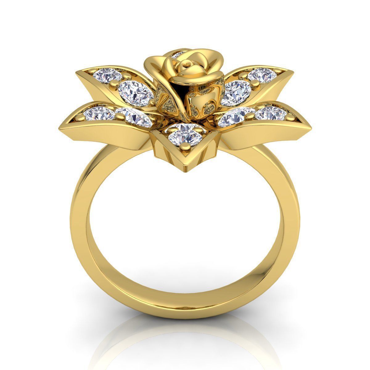 Diamond Ring 41 3D print model_3