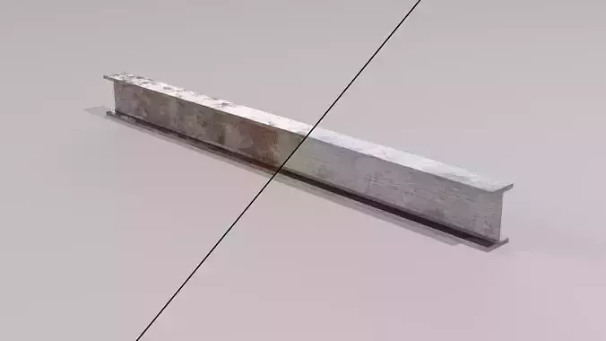 Metal Girder - Low-Poly PBR Low-poly 3D model