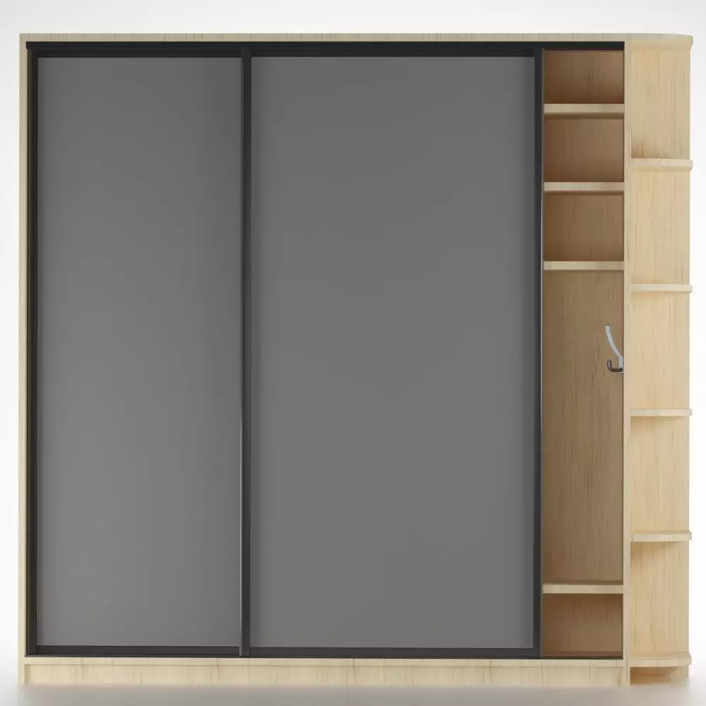 Closet Low-poly 3D model_0