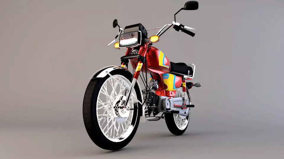 Motor Cycle CD70 3D model
