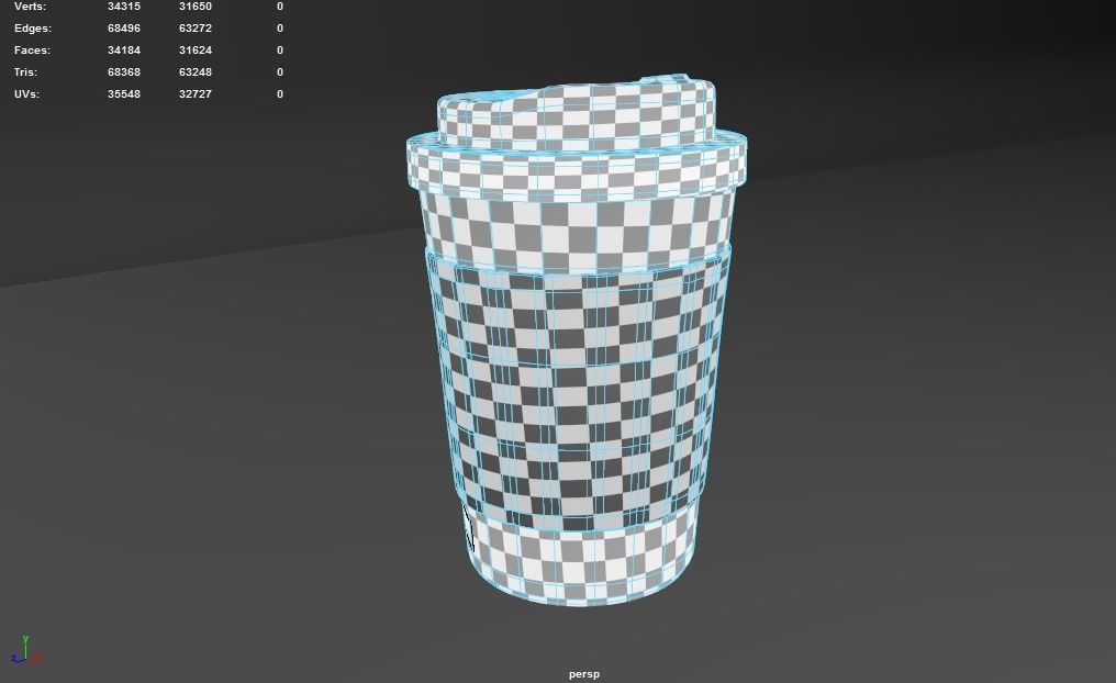 Paper Coffee  Cup Free 3D model_11
