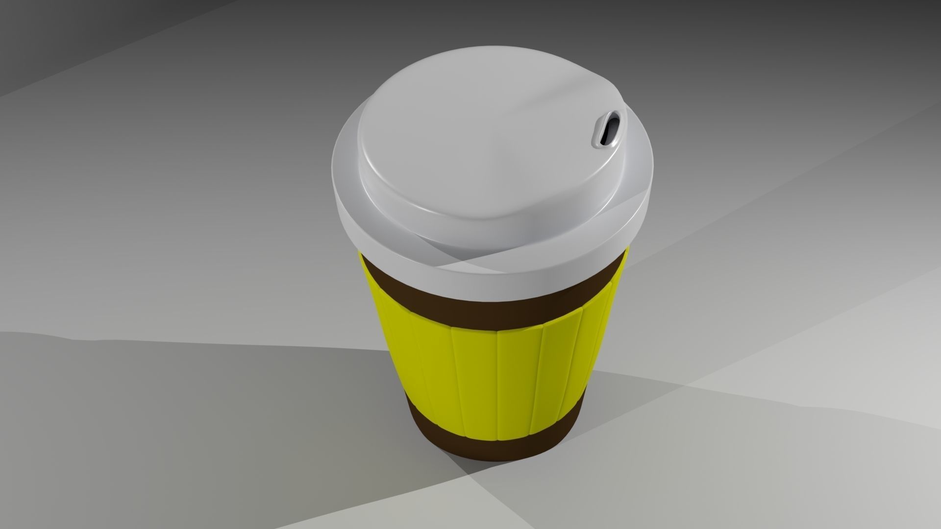 Paper Coffee  Cup Free 3D model_2