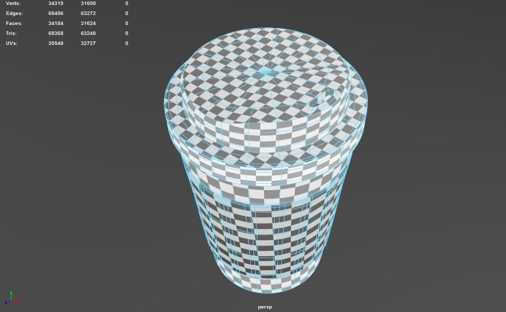 Paper Coffee  Cup Free 3D model_12