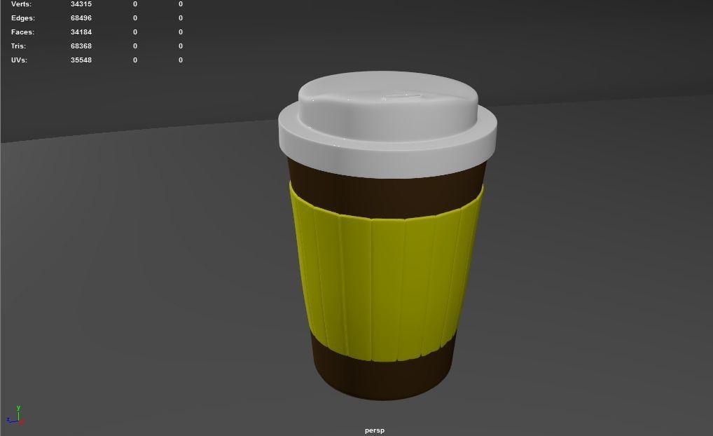 Paper Coffee  Cup Free 3D model_7