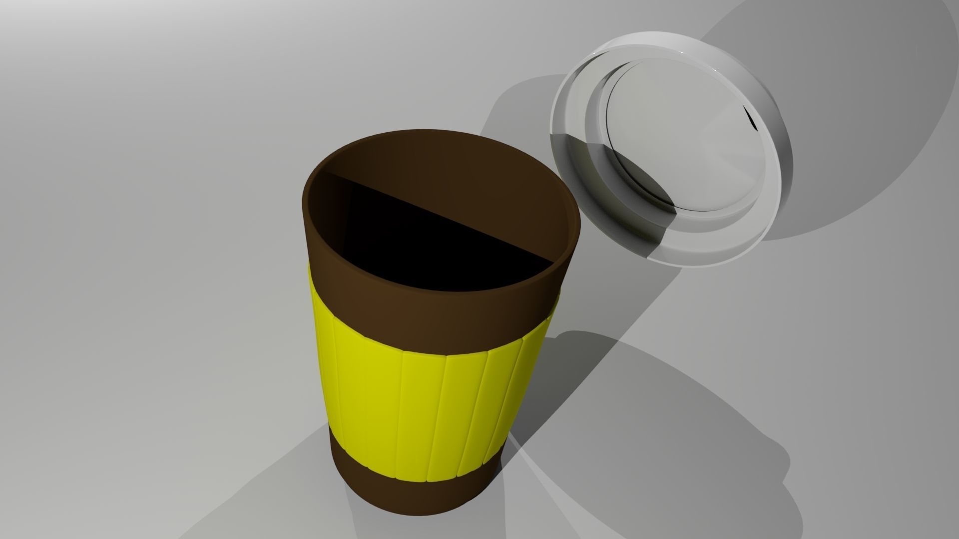 Paper Coffee  Cup Free 3D model_1