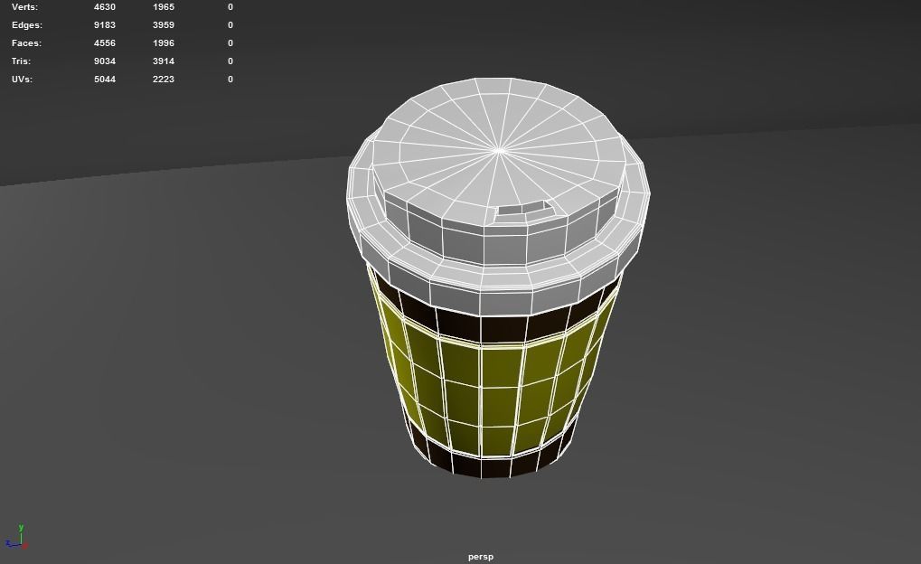 Paper Coffee  Cup Free 3D model_5