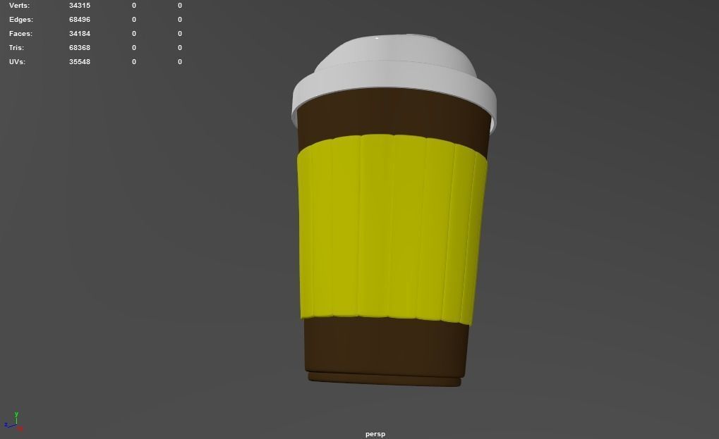 Paper Coffee  Cup Free 3D model_10