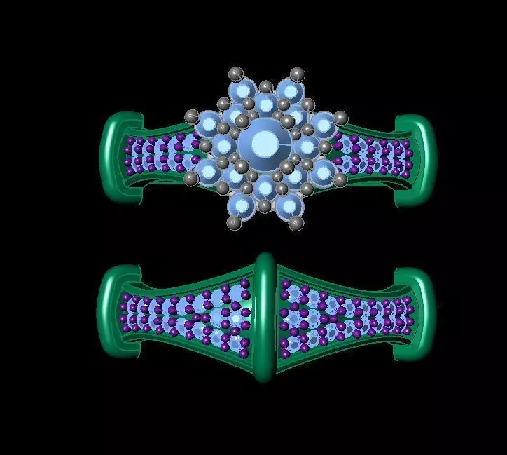 Fashion Twin Ring 3D print model