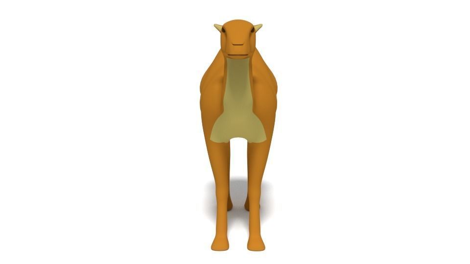 Cartoon Camel 3D model_2