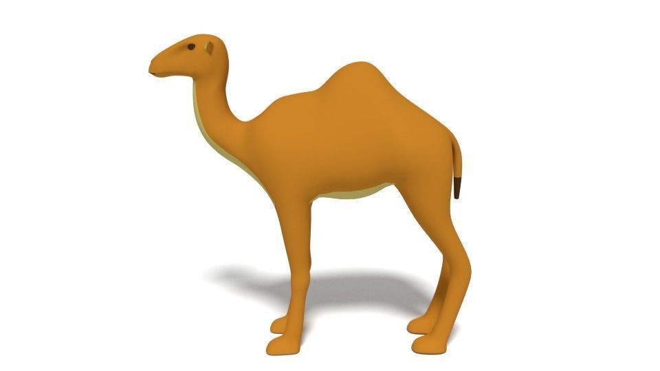 Cartoon Camel 3D model_1